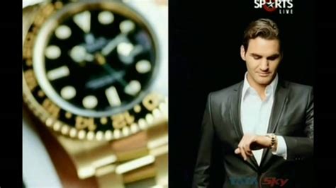 rolex roger federer commercial